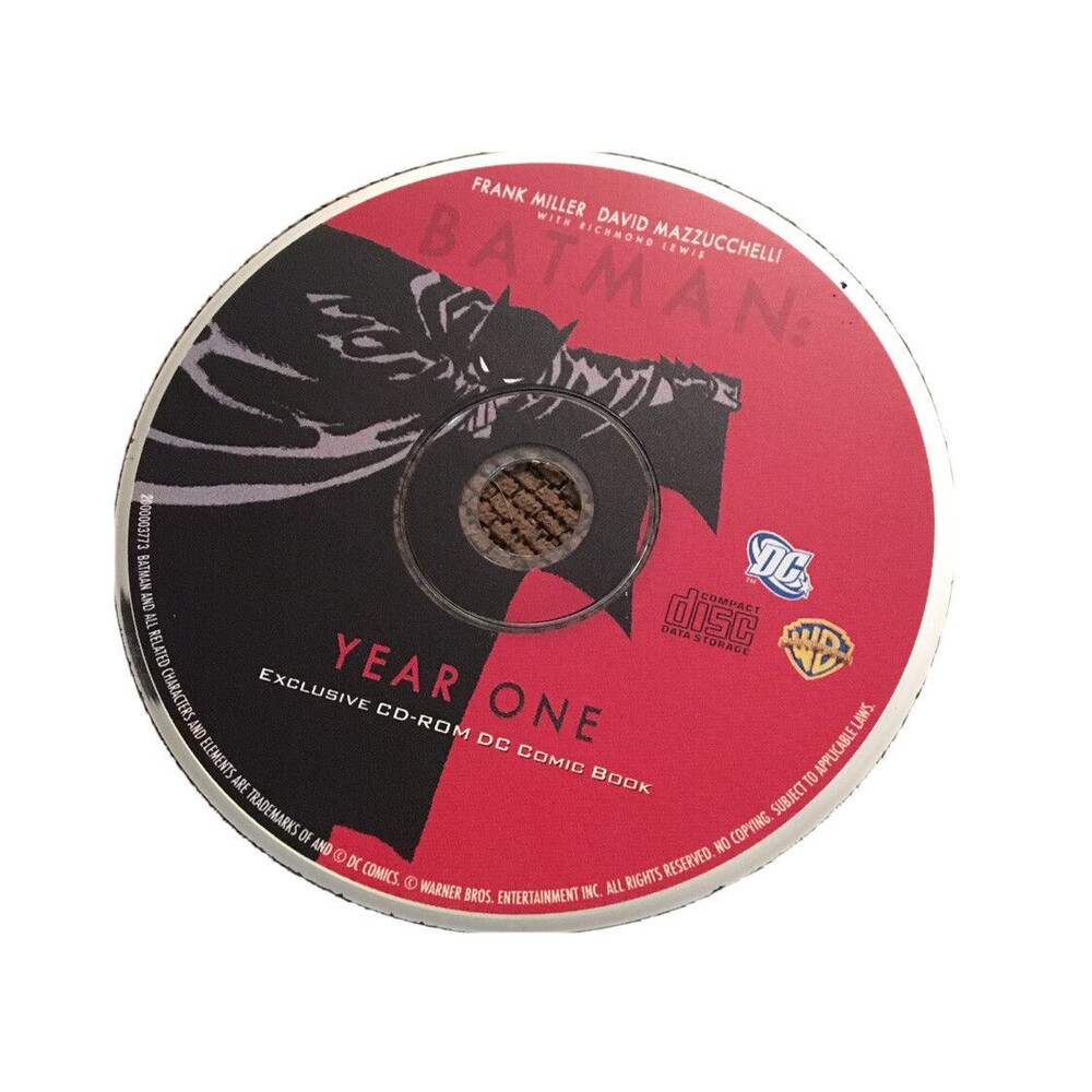 Batman Year One CD Rom DC Comic Book Disc Only 📀 Super Hero Exclusive Rare